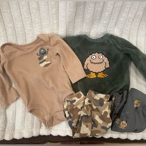 Baby Boy Monster 4 piece set